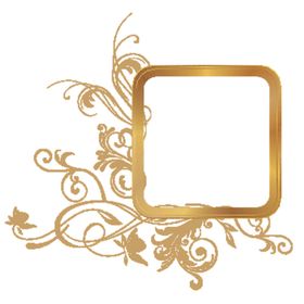 创意金色花纹图案设计