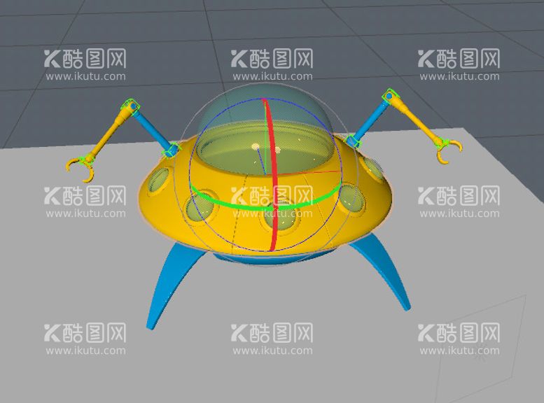 编号：80199510282122276074【酷图网】源文件下载-C4D模型宇宙飞船