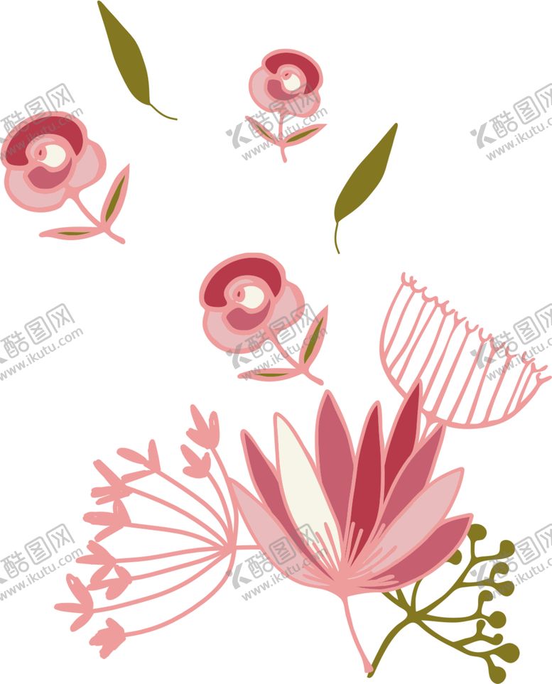 编号：54123212251320122925【酷图网】源文件下载-手绘花卉