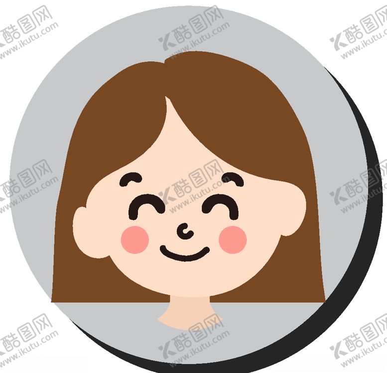 编号：65279307130648597196【酷图网】源文件下载-卡通短发女孩