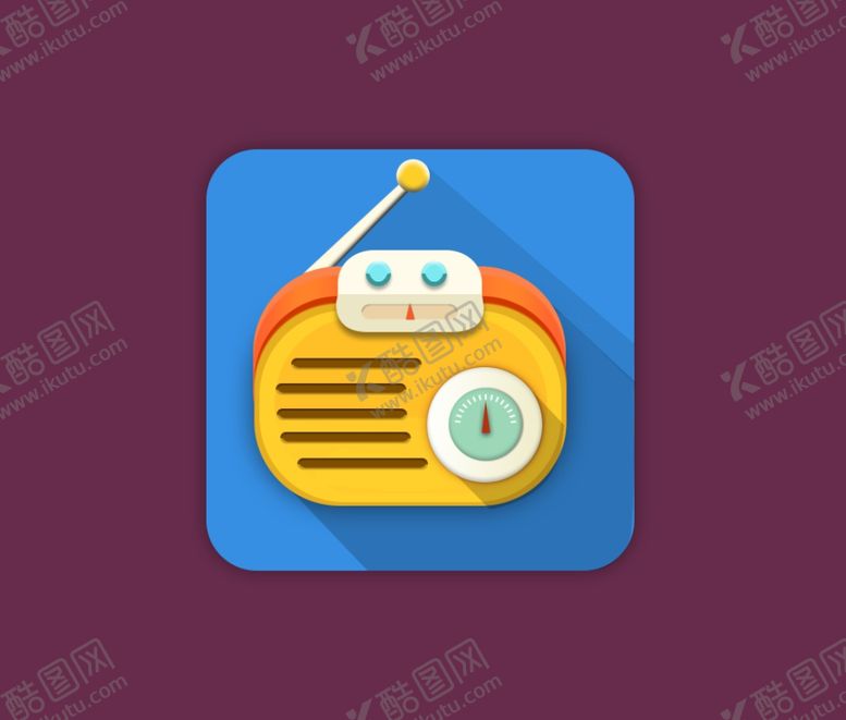 编号：40647607081238231409【酷图网】源文件下载-拟物收音机立体收音机收音机