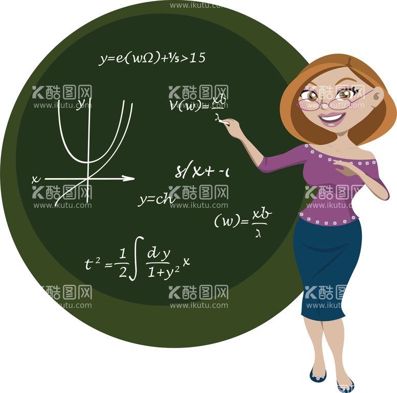 编号：60794610290115463898【酷图网】源文件下载-卡通教师