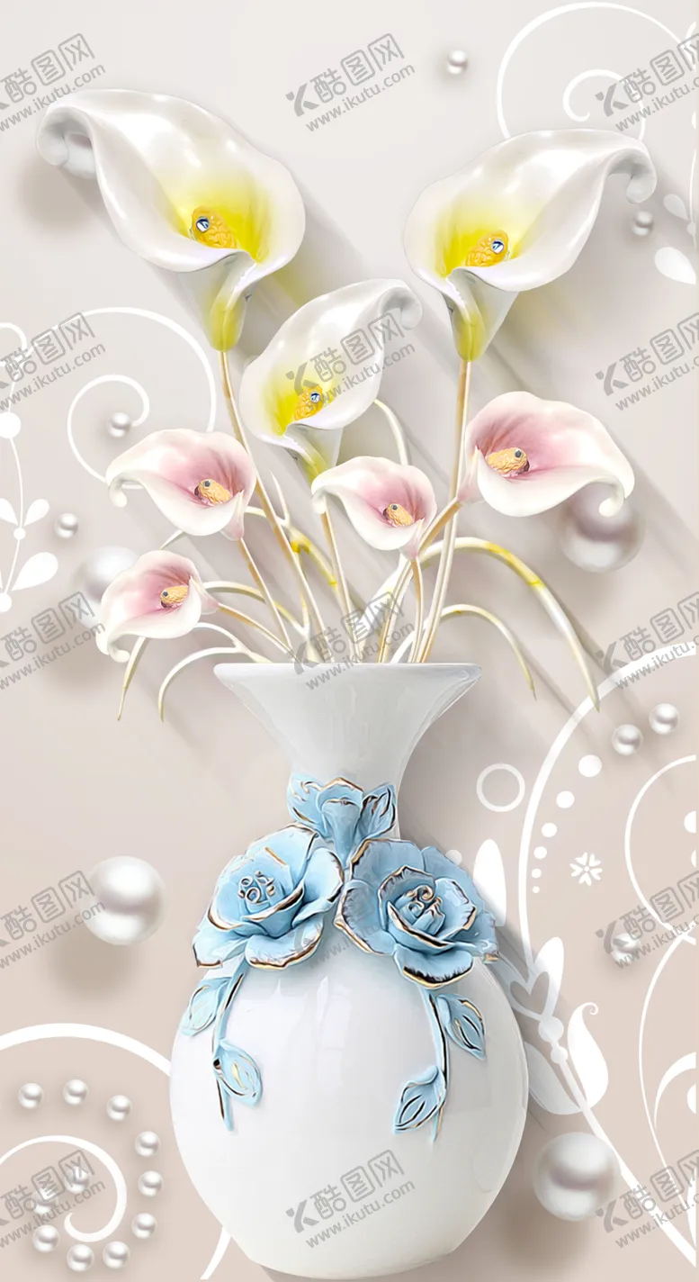 编号：48152807130656102287【酷图网】源文件下载-花瓶装饰画