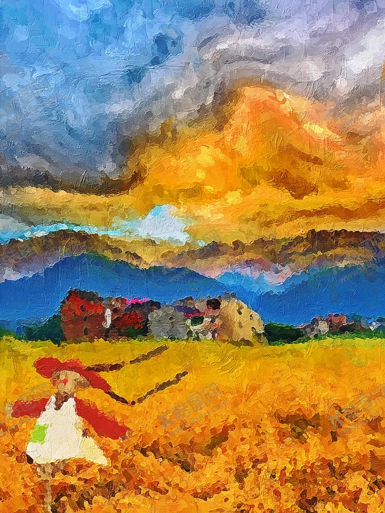 编号：42037609151955073780【酷图网】源文件下载-风景油画 餐厅 酒店 装饰画 