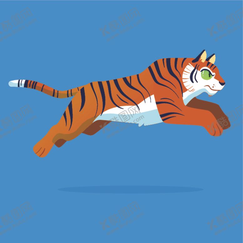 编号：91737910041308379977【酷图网】源文件下载-卡通老虎