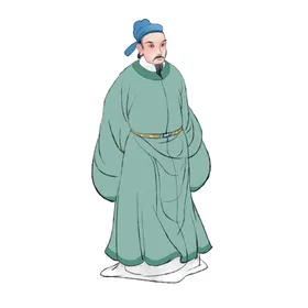 国学人物插画