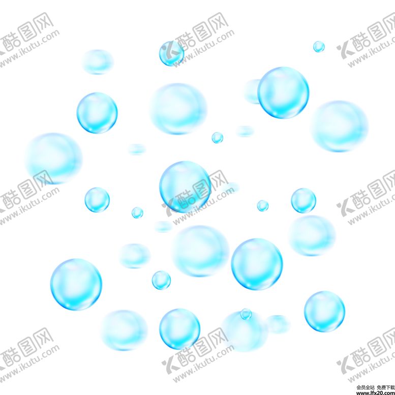 编号：12105707031752594189【酷图网】源文件下载-彩色透明肥皂泡气泡水泡泡泡元素