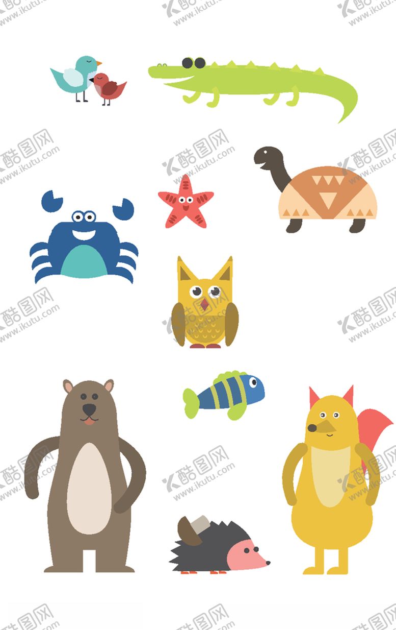编号：71902909290650444172【酷图网】源文件下载-卡通可爱动物