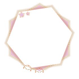 粉色底纹边框