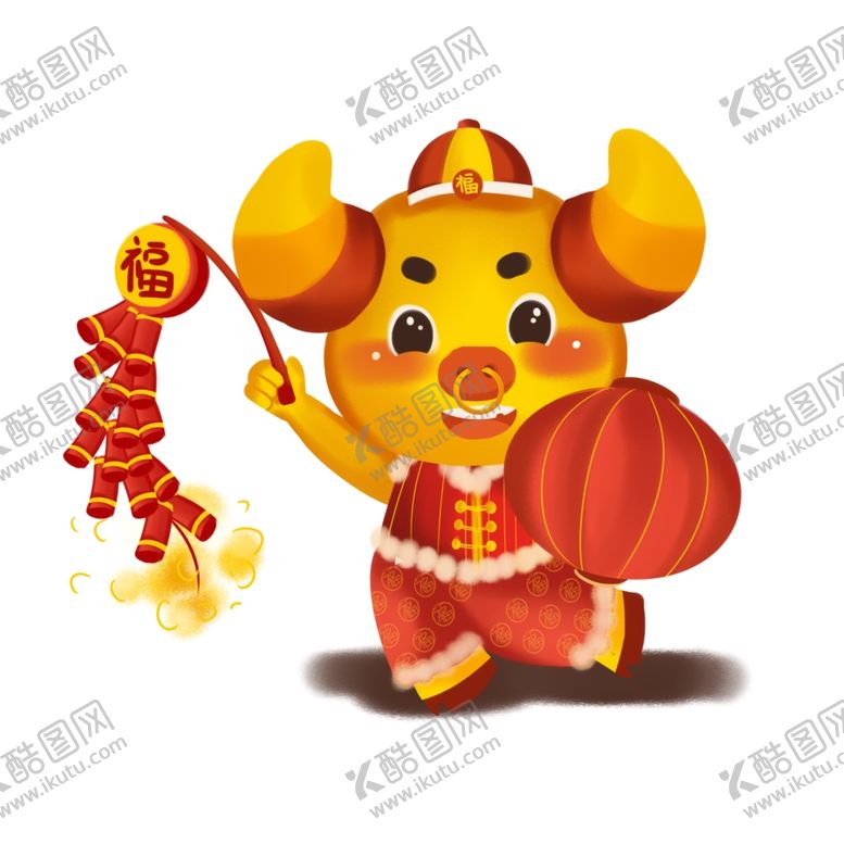编号：99604809151808481096【酷图网】源文件下载-春节动漫牛形象