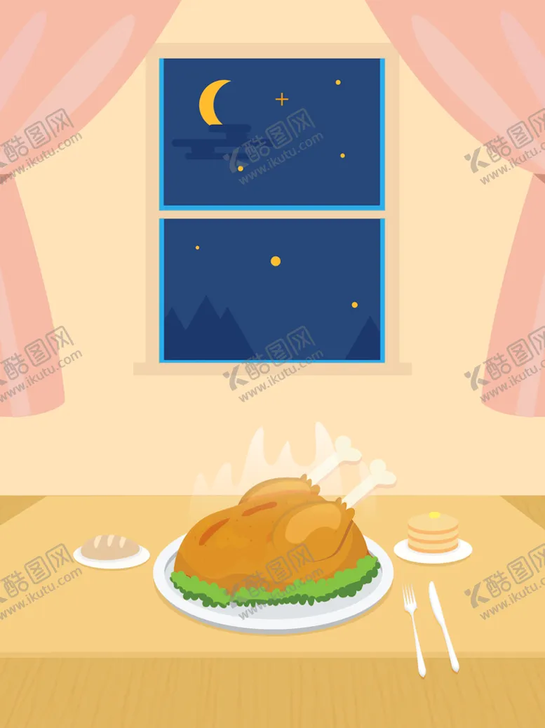 编号：62495309221312492683【酷图网】源文件下载-卡通室内餐厅