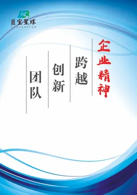 企业展板制度蓝色背景蓝色KV峰会