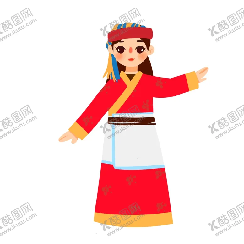 编号：32841601271301168843【酷图网】源文件下载-民族人物手绘