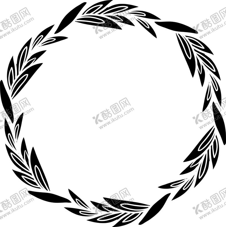 编号：20543005161323263794【酷图网】源文件下载-圆形花环