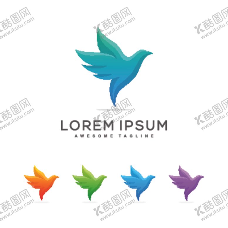 编号：20691407021816536164【酷图网】源文件下载-禽类LOGO标志