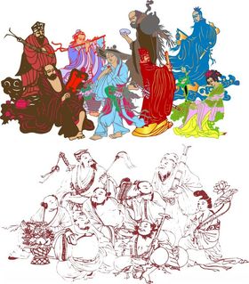 八仙过海古代人物