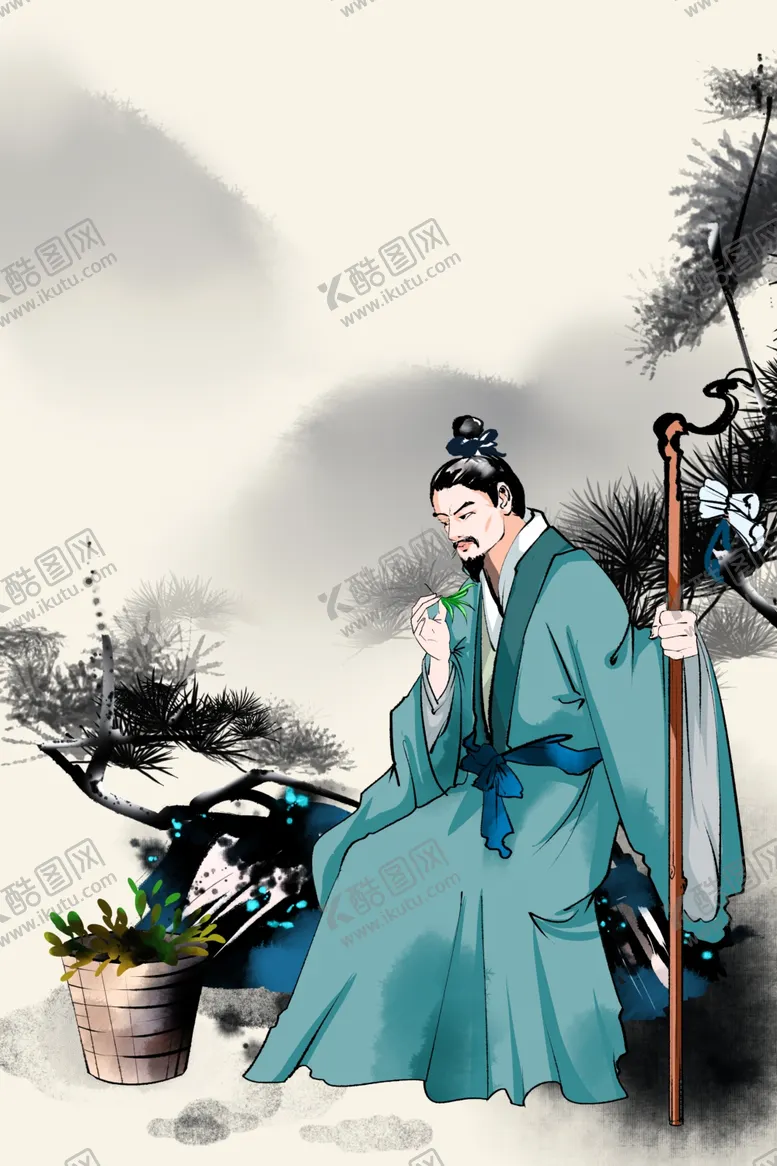 编号：40275707010643486499【酷图网】源文件下载-中医传统人物国风合成海报素材