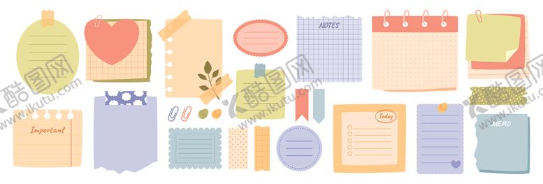 编号：64199804031856056580【酷图网】源文件下载-便签贴纸素材