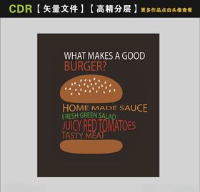 汉堡背景墙