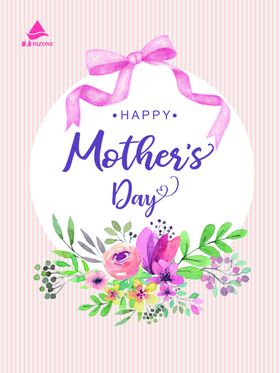 母亲节快乐花卉装饰图