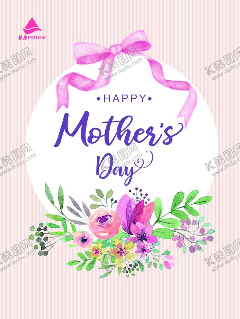 编号：26234704082225267912【酷图网】源文件下载-母亲节快乐花卉装饰图