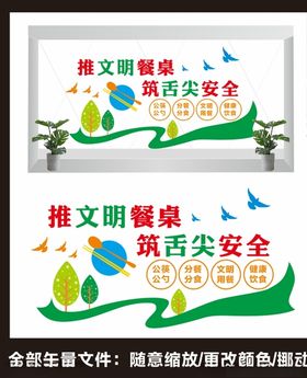公筷公勺形象墙