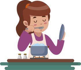 家庭料理厨师食物加工烧煮食物