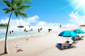 夏季沙滩