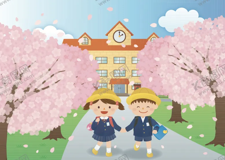 编号：11056710151148516094【酷图网】源文件下载-儿童幼儿园放学毕业人物插画设计