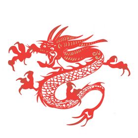 龙龙形图标图形标志古风背景素材