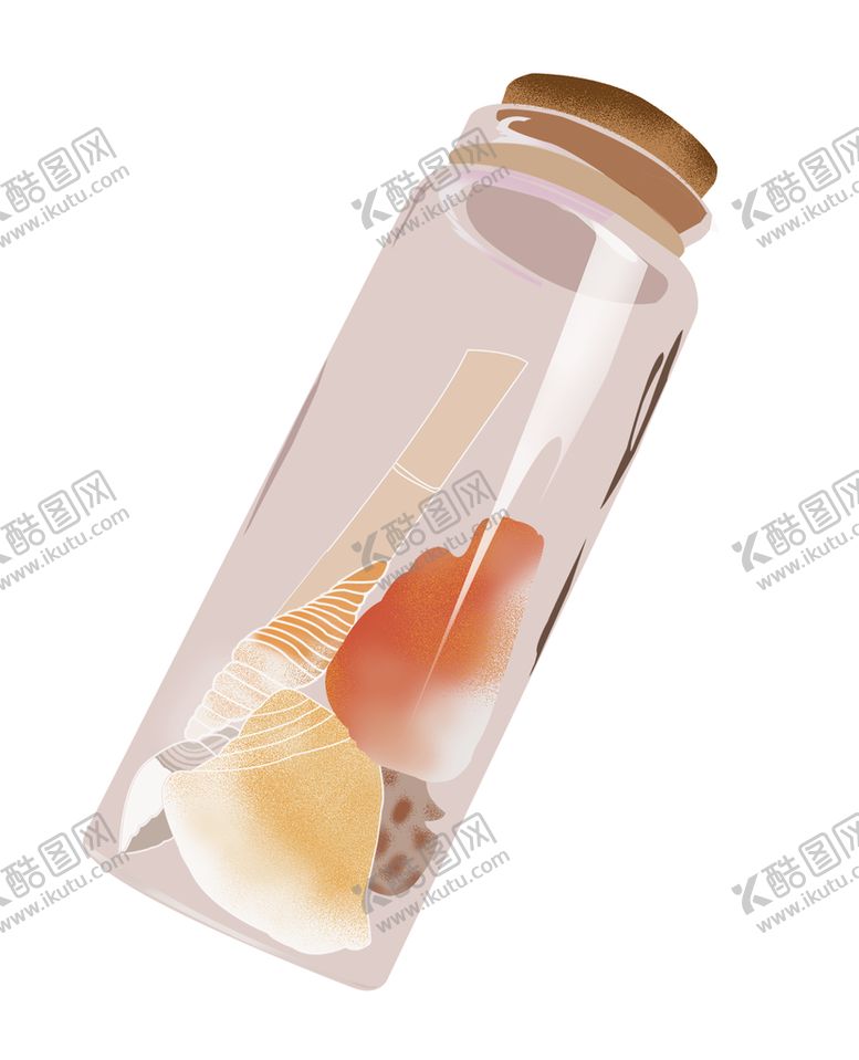 编号：35685610280717419003【酷图网】源文件下载-漂流瓶手绘素材