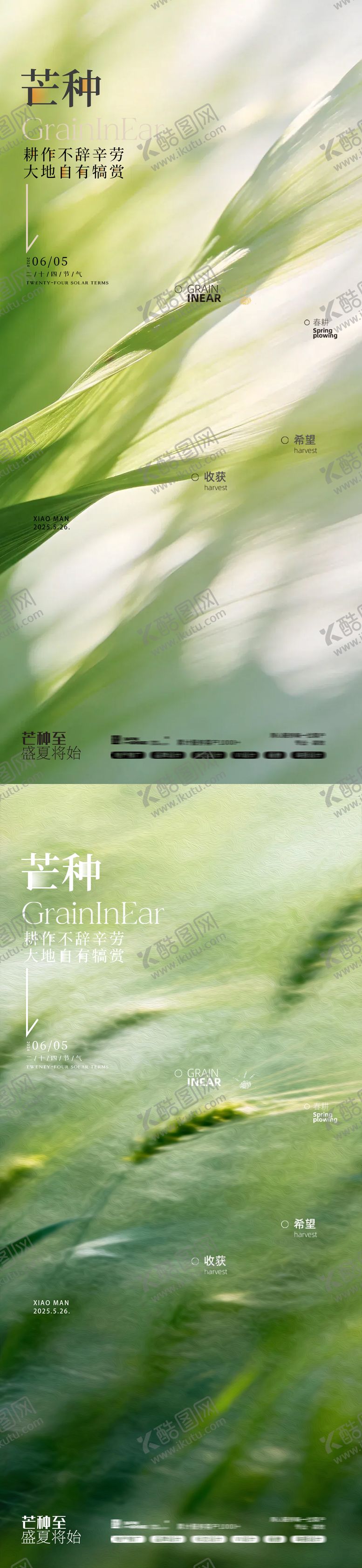 编号：60755805312351115880【酷图网】源文件下载-芒种节气海报