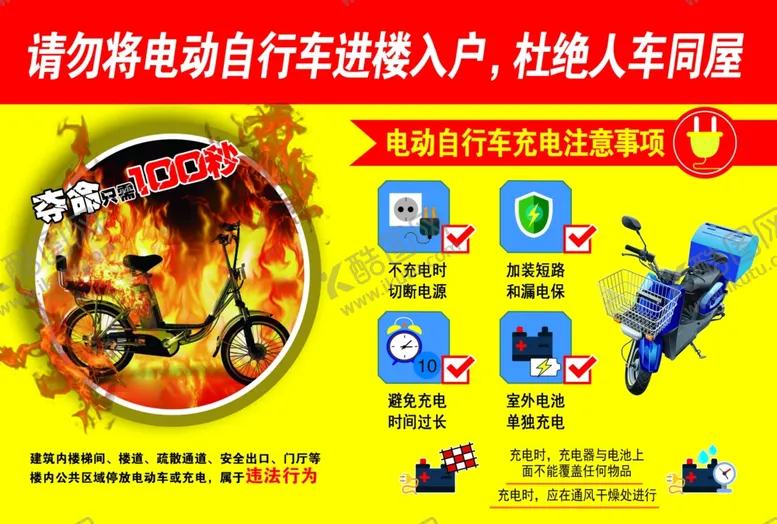 编号：48801202280915345554【酷图网】源文件下载-电瓶车充电注意事项