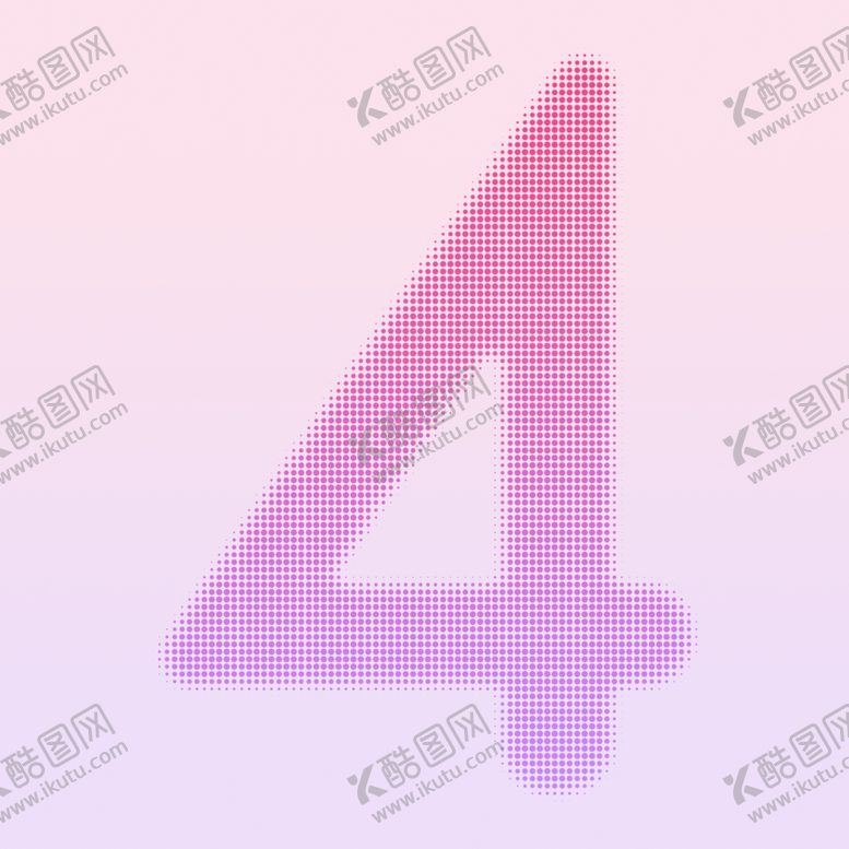编号：11126401312243337372【酷图网】源文件下载-波点数字4