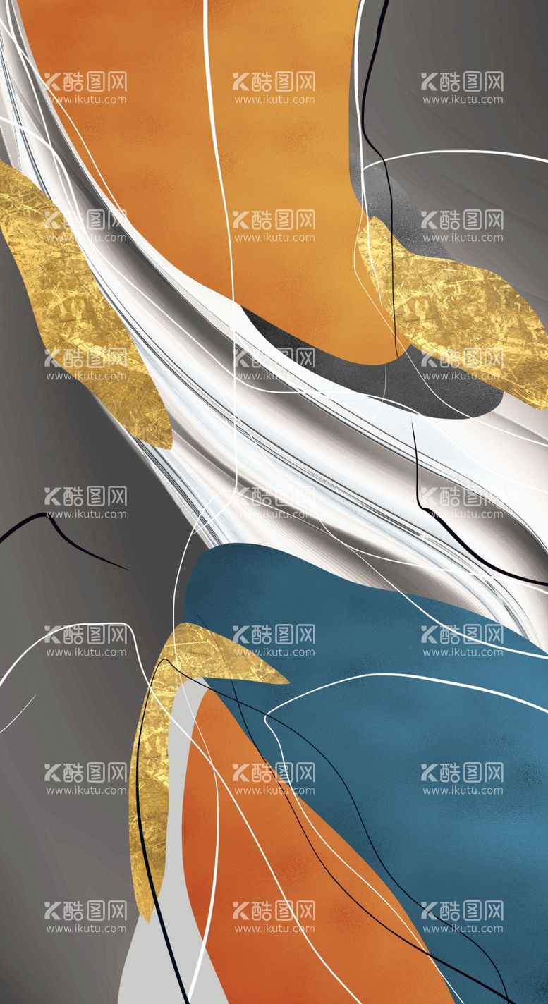 编号：81491703210631416984【酷图网】源文件下载-抽象几何玄关