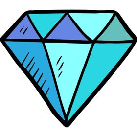 手绘钻石宝石水晶珠宝免扣素材