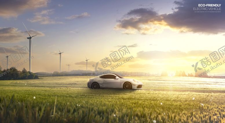 编号：91879611010552365595【酷图网】源文件下载-新能源发电汽车海报