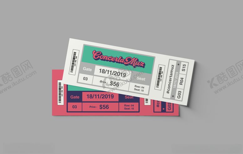 编号：58641509230754042949【酷图网】源文件下载-门票卡券样机