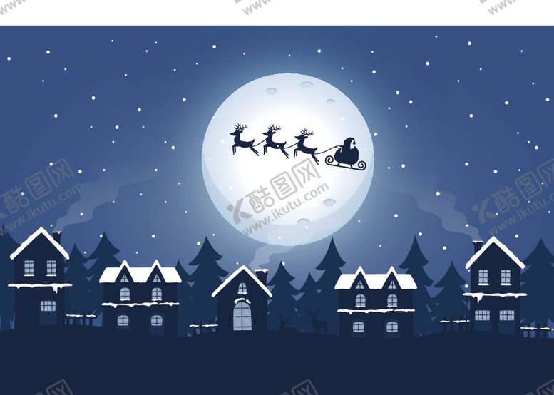 编号：91533910100509509975【酷图网】源文件下载-圣诞节灵鹿