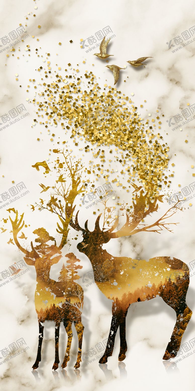 编号：16012309191414178903【酷图网】源文件下载-背景墙装饰画