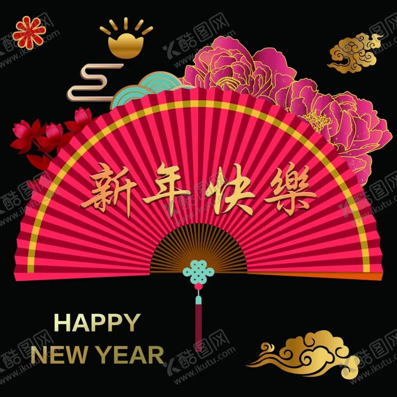 编号：15920904132236028327【酷图网】源文件下载-新年橱窗玻璃贴