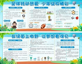 校园足球展板