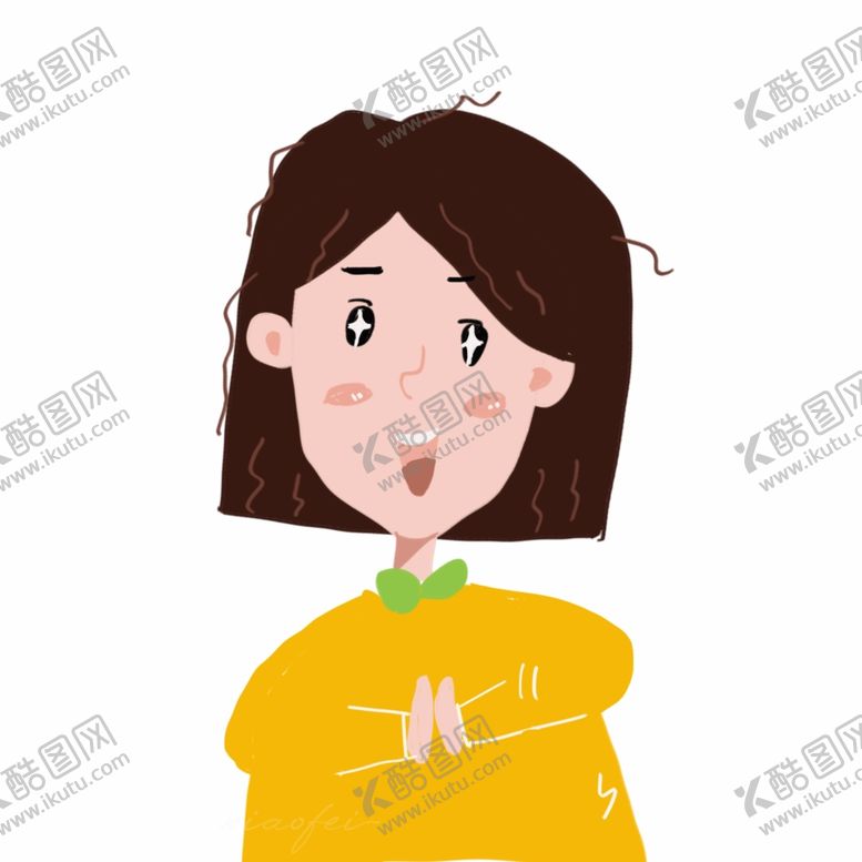 编号：80505001140437203844【酷图网】源文件下载-女孩插画