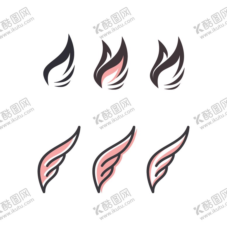 编号：23298810030407157320【酷图网】源文件下载-翅膀logo