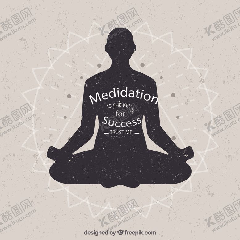 编号：42820509261131453640【酷图网】源文件下载-冥想的女子剪影