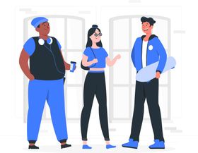 卡通人物UI金融购互联网