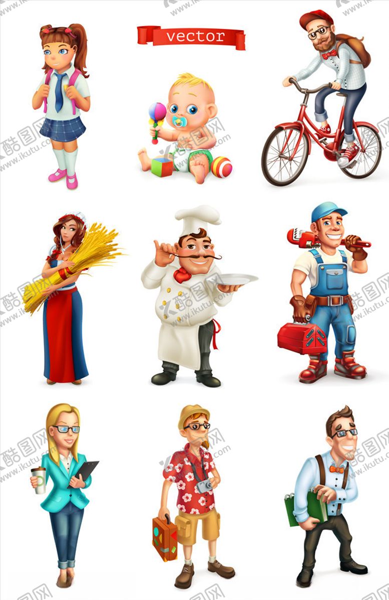 编号：92399510090114212960【酷图网】源文件下载-卡通人物