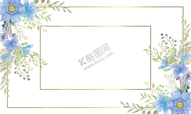 编号：50127609170030097192【酷图网】源文件下载-水彩花卉背景  