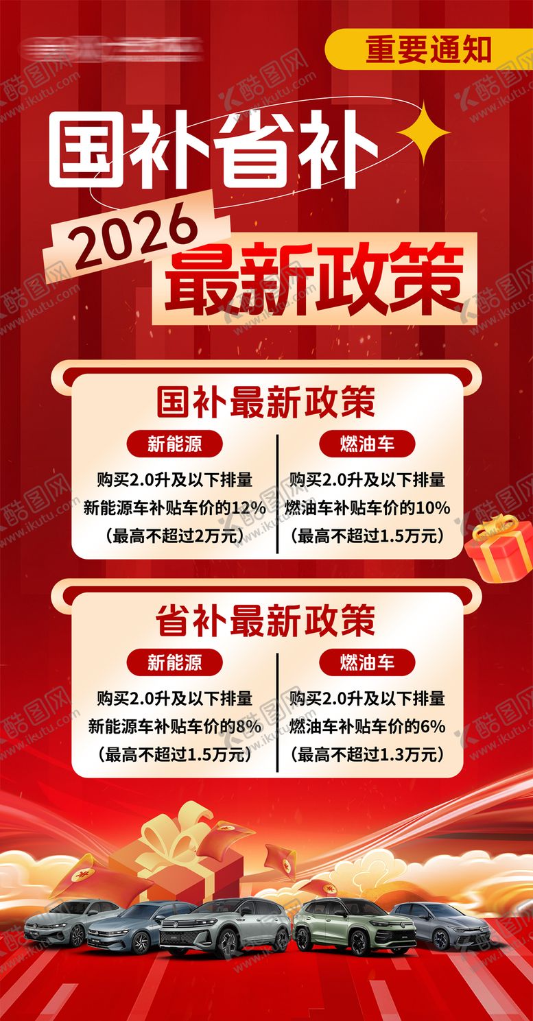 编号：33008901061137234152【酷图网】源文件下载-汽车补贴海报