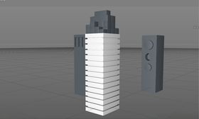 C4D建筑房屋